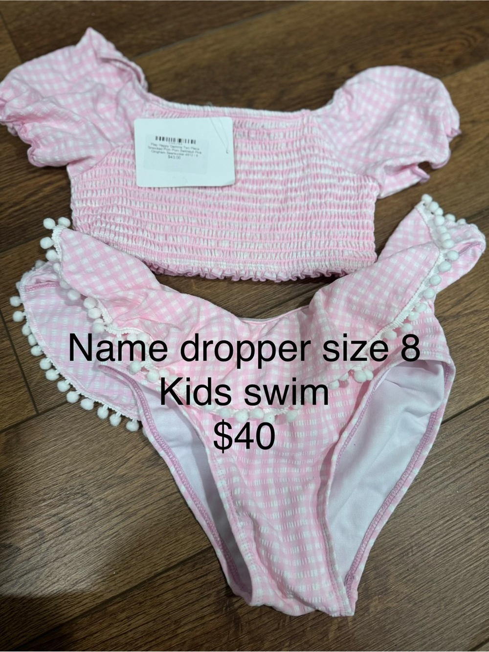 Pink Girls' Two-Piece Swim Set